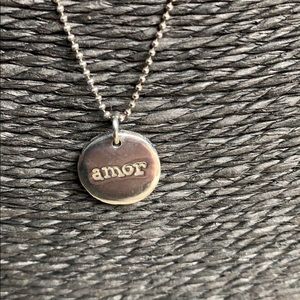 Reversible “love/amor” Necklace